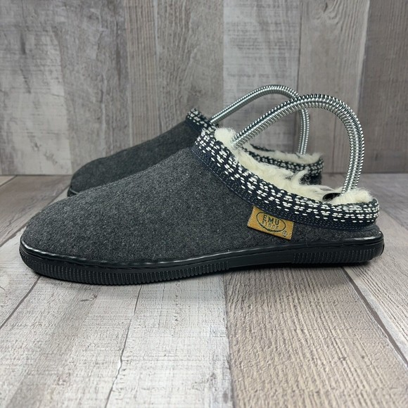 Emu Ridge Australia Women's Mule Slippers Slip on Shoes Merino Wool Gray Size 7 - Picture 2 of 12